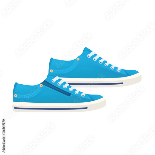 Denim sneakers showcasing a unique casual style, perfect for everyday wear and various activities on a simple white background