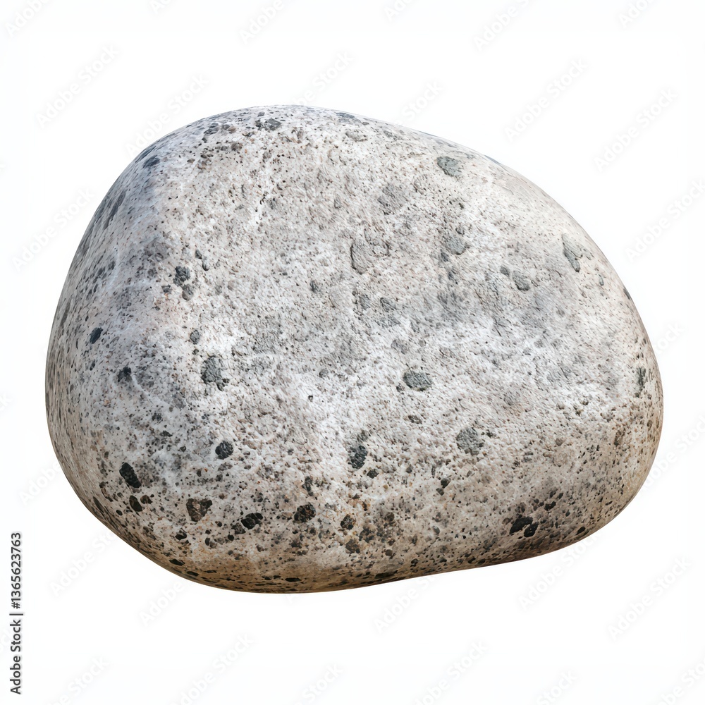 Smooth river rock with natural texture and detail