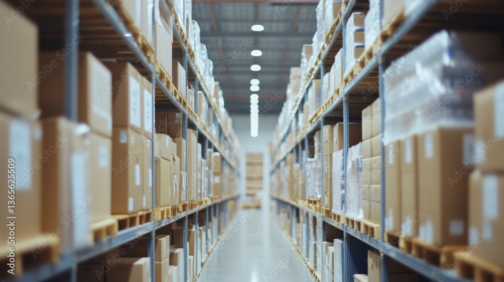 An AI powered smart inventory management system, tracking stock levels and predicting future demand in real-time, Retail tech style