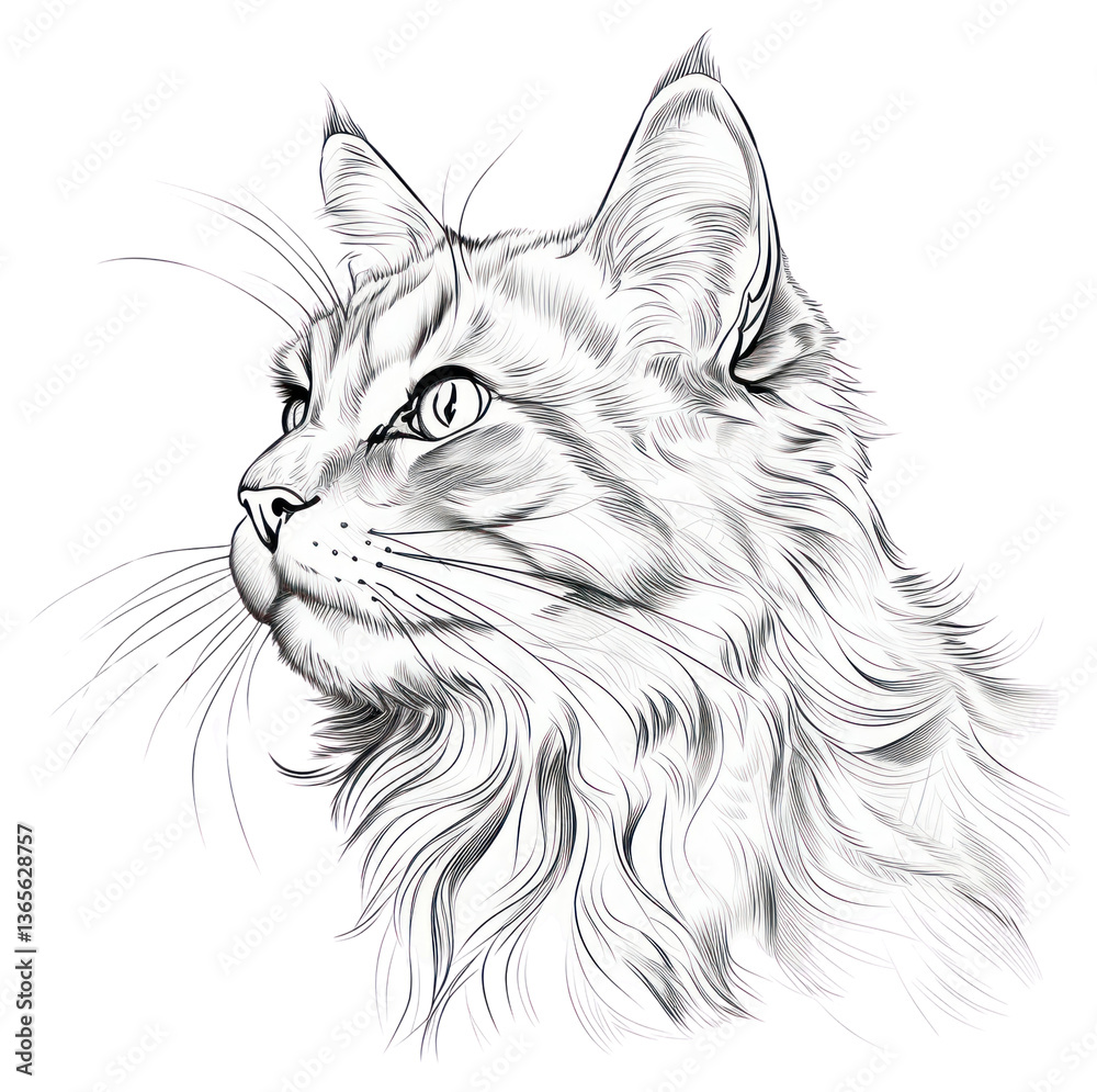 PNG Cat drawing mammal animal. PNG Cat drawing mammal animal.