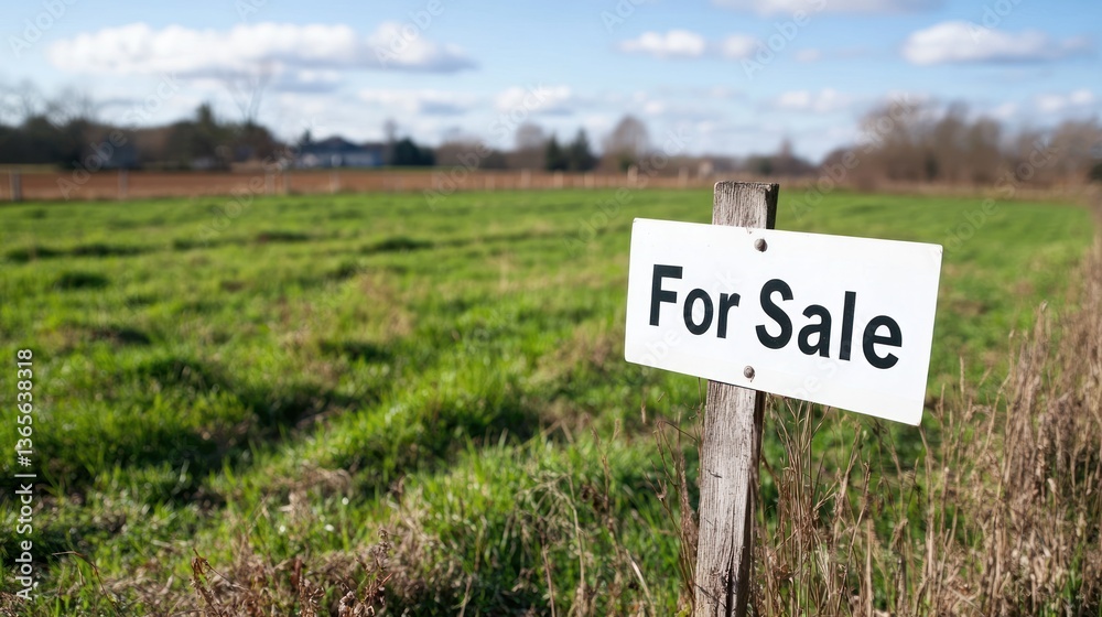 Obraz premium Land for sale real estate opportunity