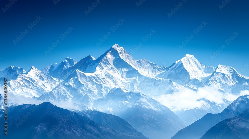 Majestic Himalayan Panorama: A Breathtaking View of Snow-Capped Peaks Majestic Himalayan Panorama: A Breathtaking View of Snow-Capped Peaks