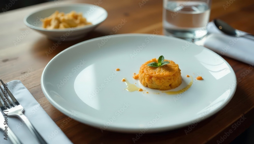 Close-up of empty plate, fork, and glass of water , willpower, cleanse Close-up of empty plate, fork, and glass of water , willpower, cleanse