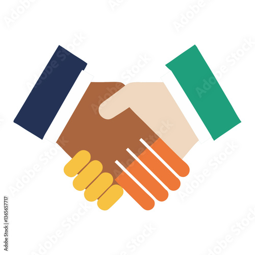handshake icon vector illustration