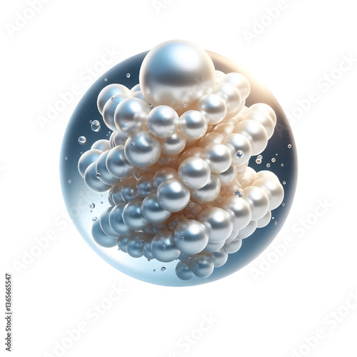 pearl isolated on white background