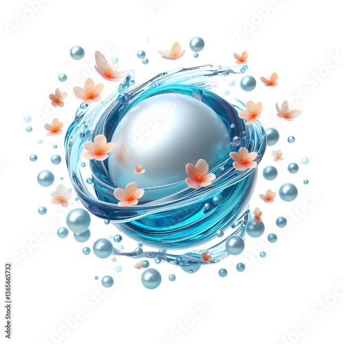 pearl isolated on white background