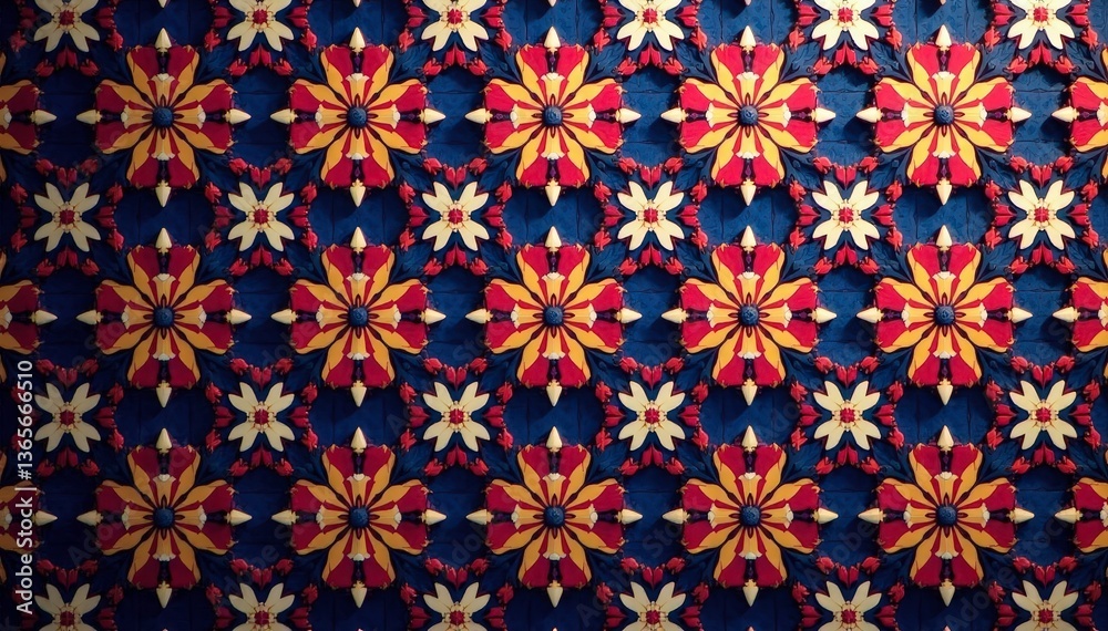 Geometric shapes, intricate repeating pattern , design, geometric