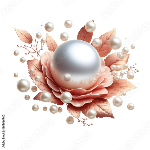 pearl isolated on white background