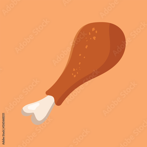 vector illustration of a drumstick