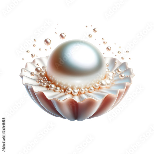 pearl isolated on white background