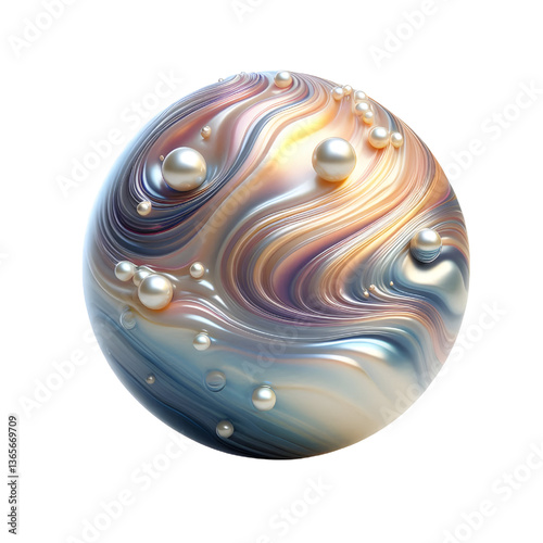 pearl isolated on white background