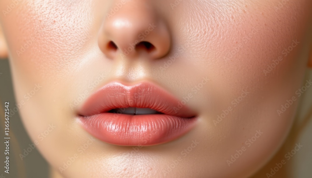 Fototapeta premium Generate a smooth skin texture showcasing soft gradients and a healthy glow for beauty applications.