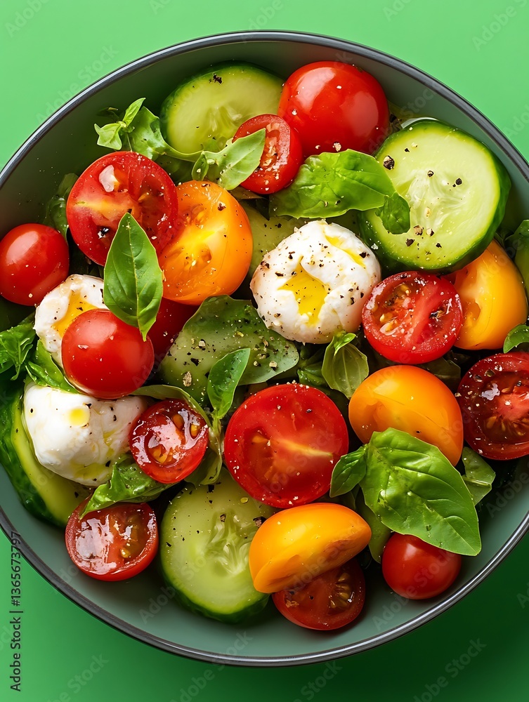 Colorful Salad Bowl Display Colorful Salad Bowl Display