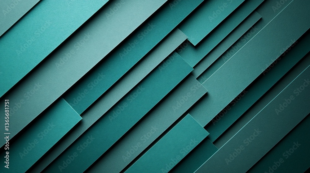 Obraz premium Abstract Teal Geometric Pattern Background