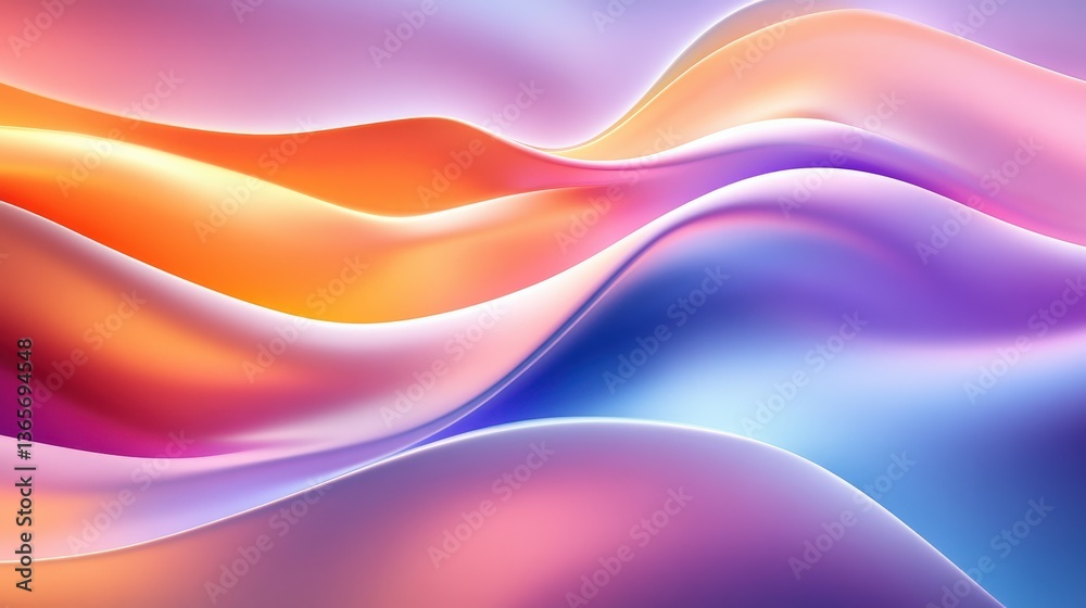 Fototapeta premium Abstract Colorful Liquid Flowing Design