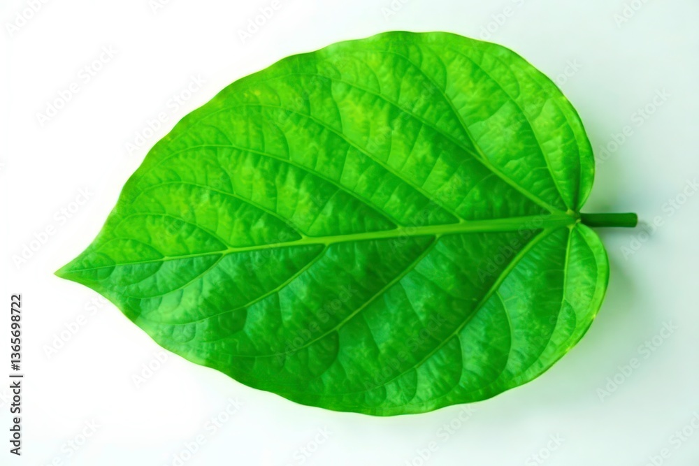 Obraz premium Large leafy green isolated on white background, botany, leafy greens