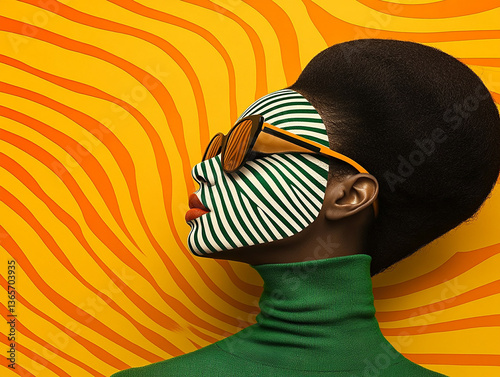 Fashion retro beauty, beauty close-up