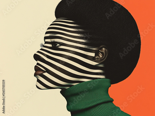Fashion retro beauty, beauty close-up