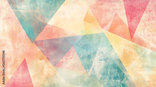 Pastel Triangle Abstract Background.
