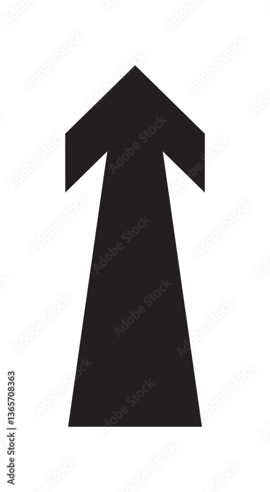 FLECHE DIRECTIVE - ILLUSTRATION VECTORIELLE