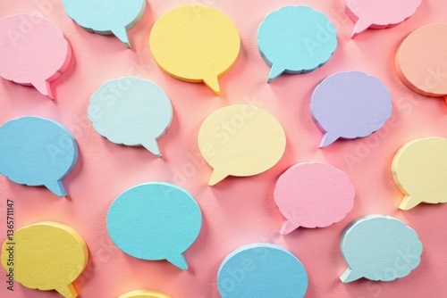 Seamless pastel speech bubble wallpaper pattern, pastel, seamless, room
