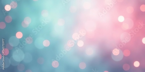 Soft pastel background with blurred bokeh lights in shades of pink, blue, and mint, creating a dreamy and festive atmosphere,  blurred,  shimmering