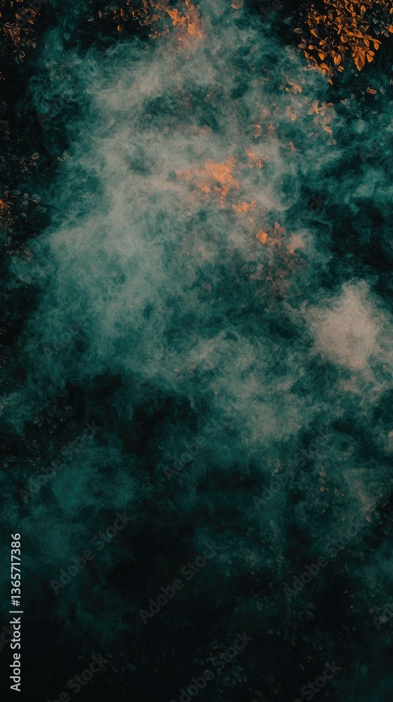 Fototapeta premium Smoky teal abstract background