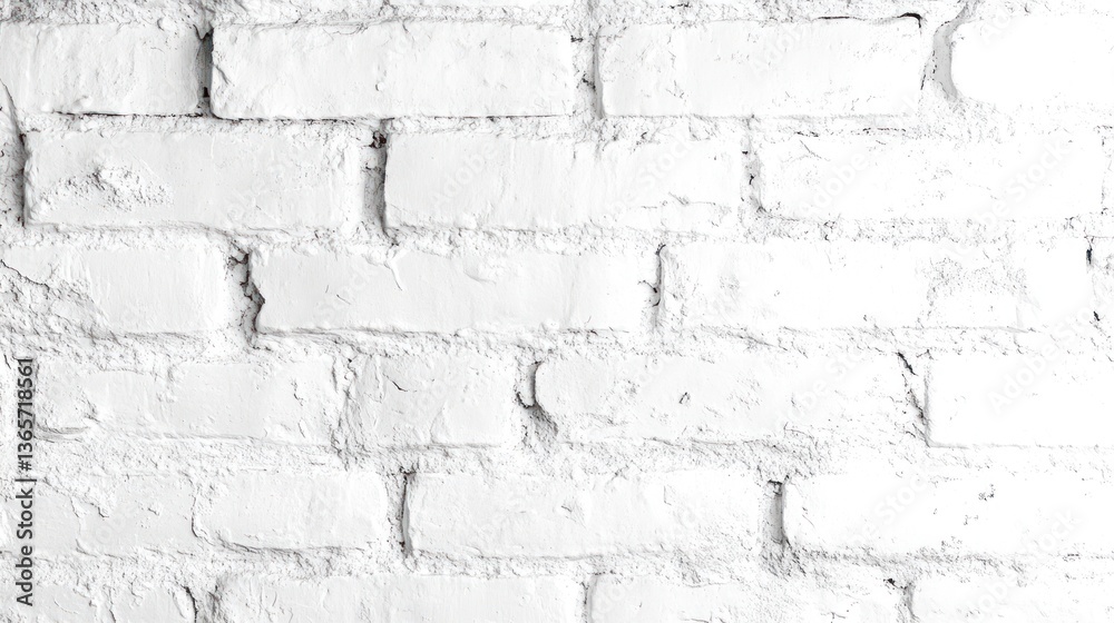 Fototapeta premium A close up view of a white painted brick wall