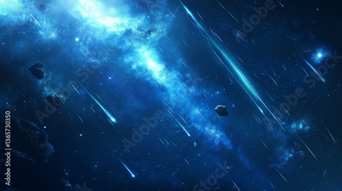 falling meteoroids in the galaxy