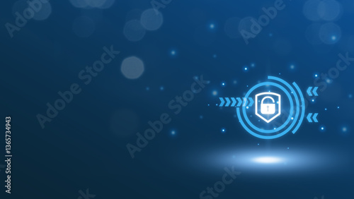 On a global networking connection, a padlock and shield are displayed alongside pictures of insurance firms, data security, network protection, internet fire barriers, and criminal cyber protection.