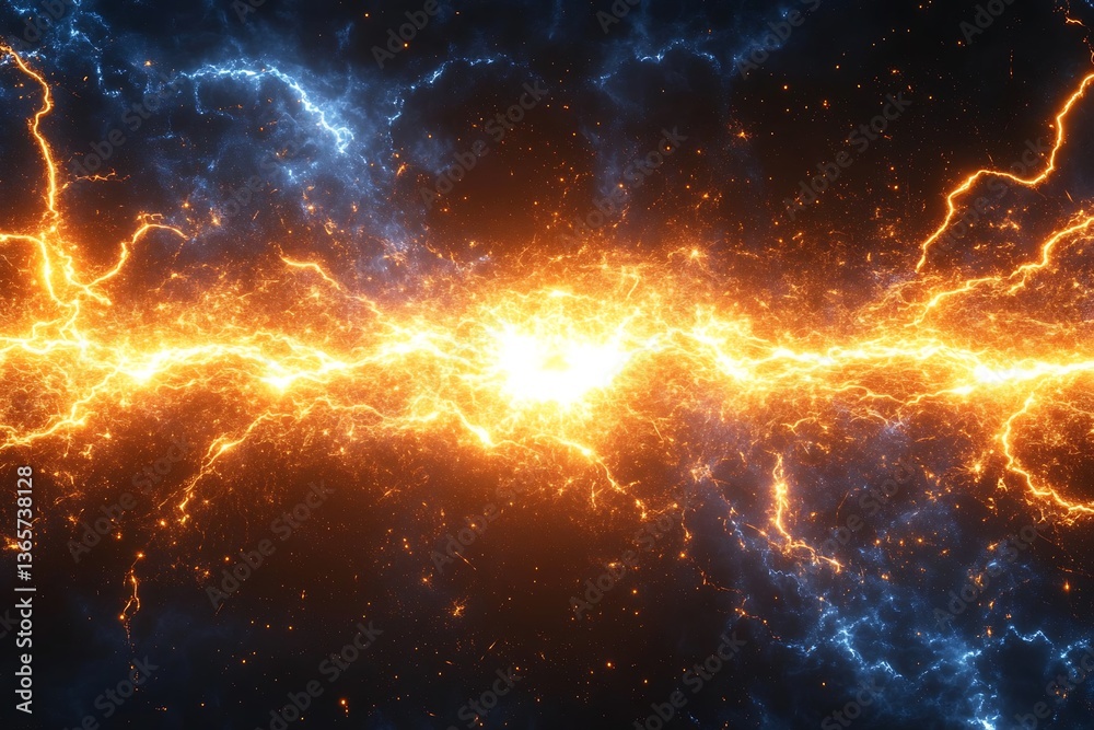 Fire and Ice Energy Clash. Fire and Ice Energy Clash.