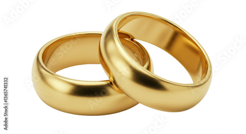 Fotografía Isolated Wedding Rings