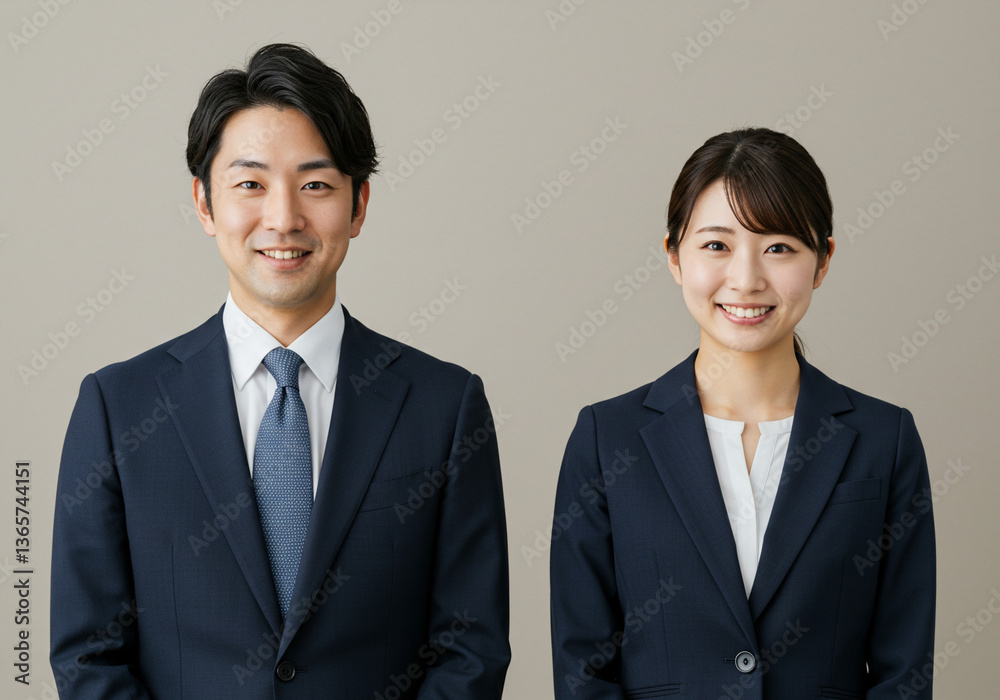 男女のビジネスマン, 笑顔 男女のビジネスマン, 笑顔