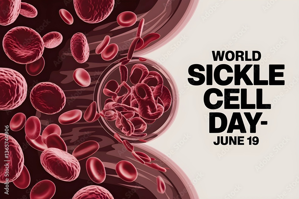 Fototapeta premium World Sickle Cell Day – Raising Awareness on June 19