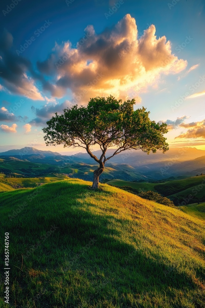 Fototapeta premium Sunset Valley