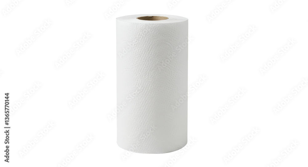 Isolated Embossed White Paper Towel Roll Isolated Embossed White Paper Towel Roll