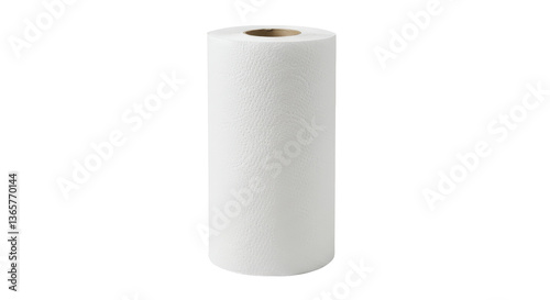 Tableau sur toile Isolated Embossed White Paper Towel Roll