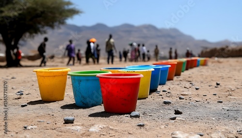 Children's Water Buckets Desert
