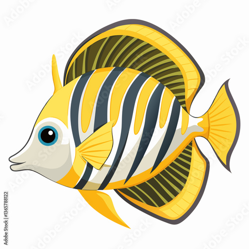 Butterflyfish Vector Illustration – High-Quality Digital Download
