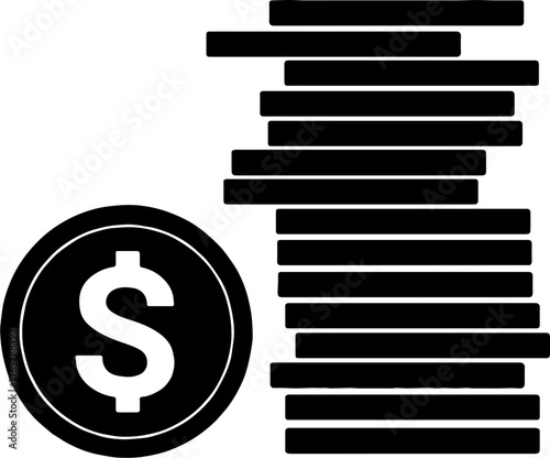 vector illustration of a dollar