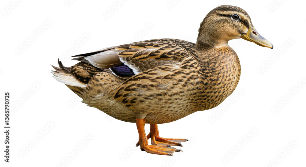 Isolated Female Duck Isolated Female Duck