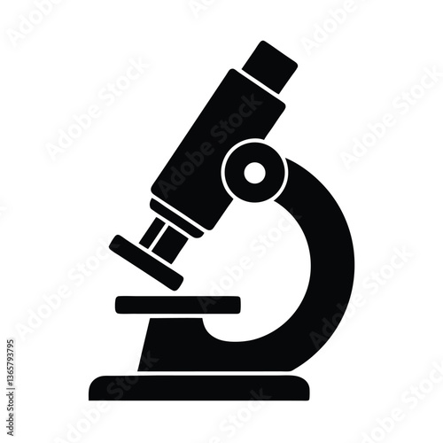 microscope on white background