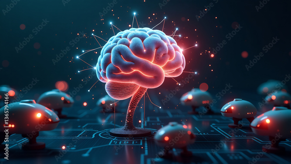 Fototapeta premium The AI Brain Trust: Powering Robotic Systems