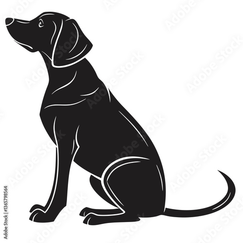Dogs Silhouette isolated black silhouette of a dog, collection