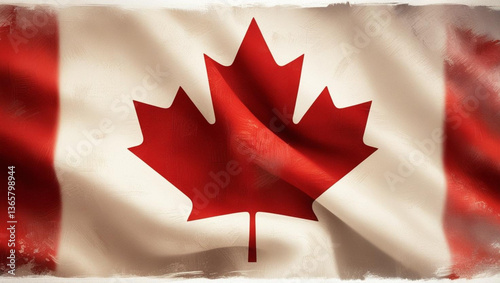 stylized canada flag background