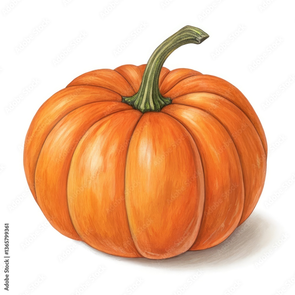 Obraz premium pumpkin isolated on white background
