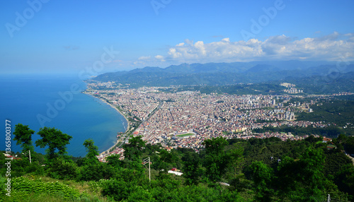 Fototapeta Naklejka Na Ścianę i Meble -  View from Boztepe in Ordu, Turkey