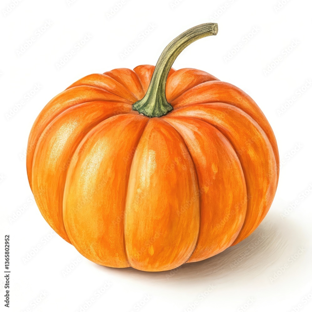 Fototapeta premium pumpkin isolated on white background