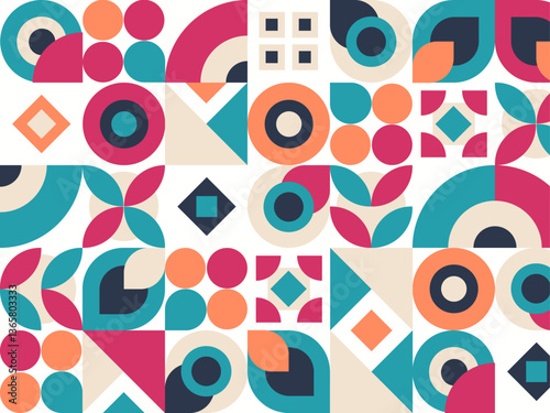 background , Abstract seamless pattern, minimal geometric background. pattern, plant, colorful