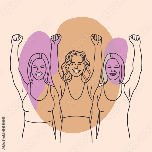 Joyful Women Cheering Celebrating Success